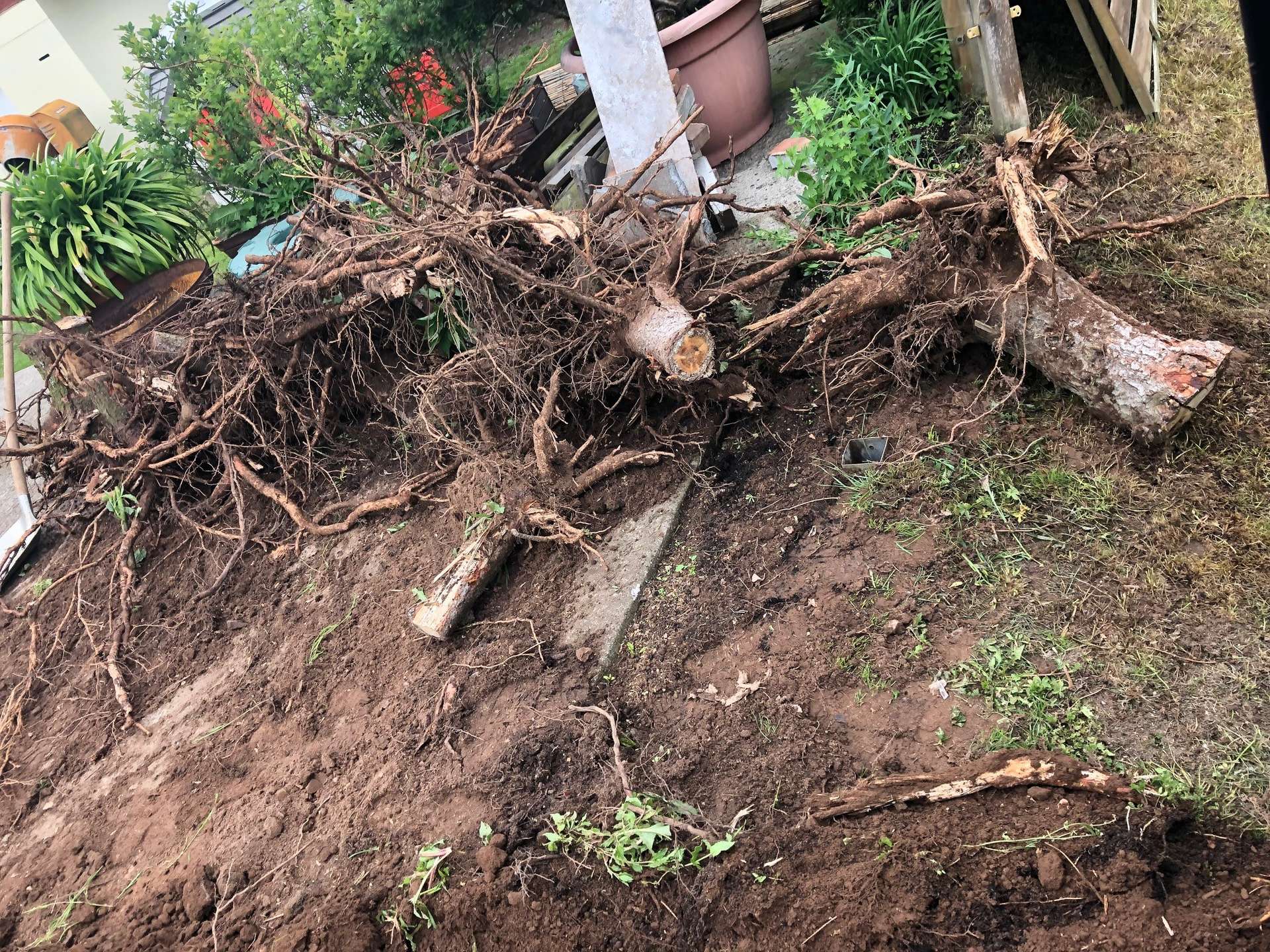 Abbruch von Gartenmauer 96199 Lauf-bei-Zapfendorf Firma Welz